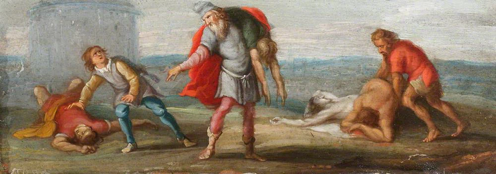 Monetiere Chirk, I Sette Atti di Misericordia, 'Seppellire i morti' - National Trust